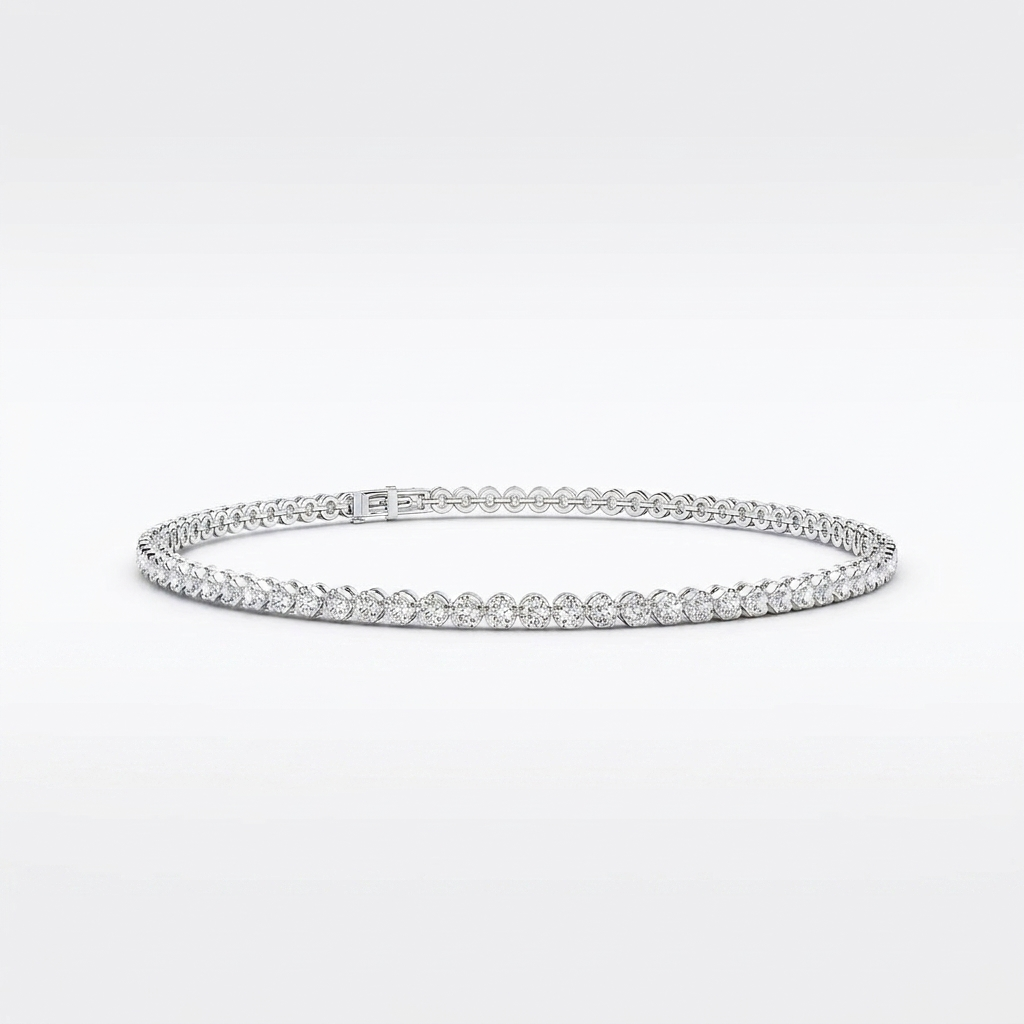 The Lumera 1 CT Natural Diamond Tennis Bracelet in 10K Yellow Gold