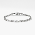 The Elara 0.25 CT Lab grown Diamond Tennis Bracelet in Rhodium-Plated White gold