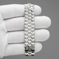 The Axis Geometric Link Unisex Wristband by Ornamystic