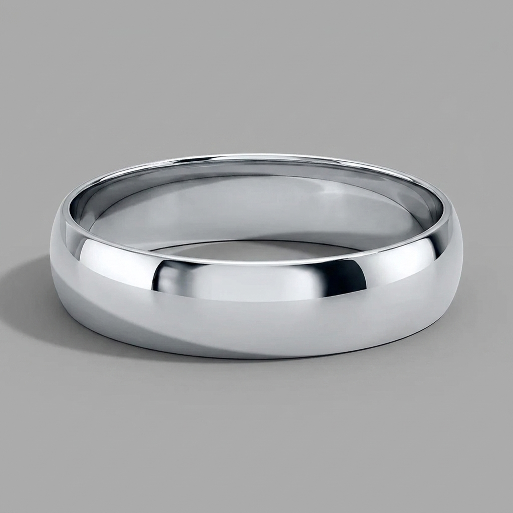 The Alder Slim-Dome 5mm Wedding Band in Natural Diamond 14K Yellow Gold with