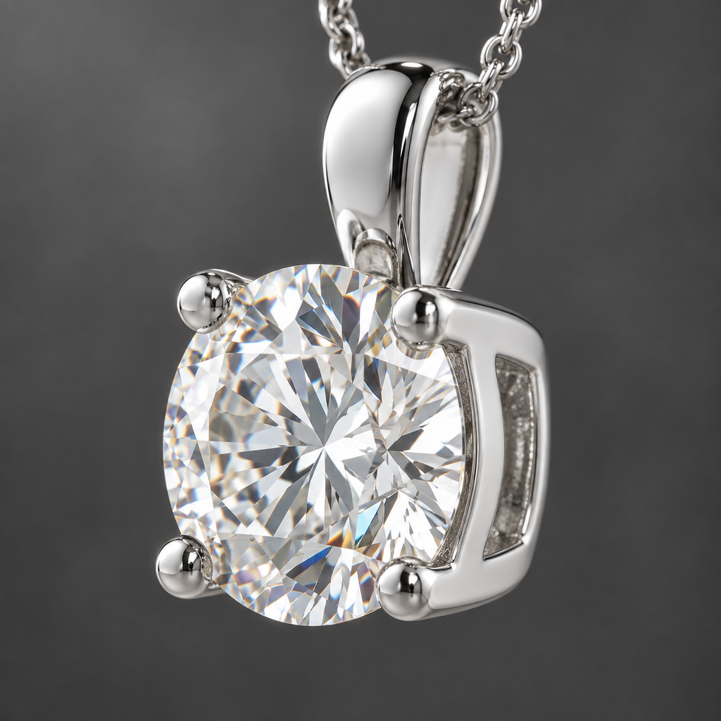 The Solenne 0.50 CT Round Lab-Grown Diamond Solitaire Pendant