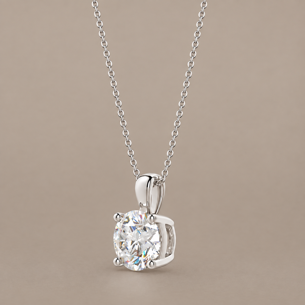 The Solenne 0.50 CT Round Lab-Grown Diamond Solitaire Pendant