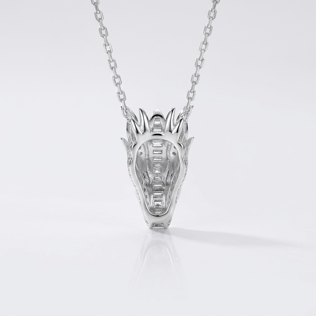 Guardian Dragon Pendant Necklace for Men’s
