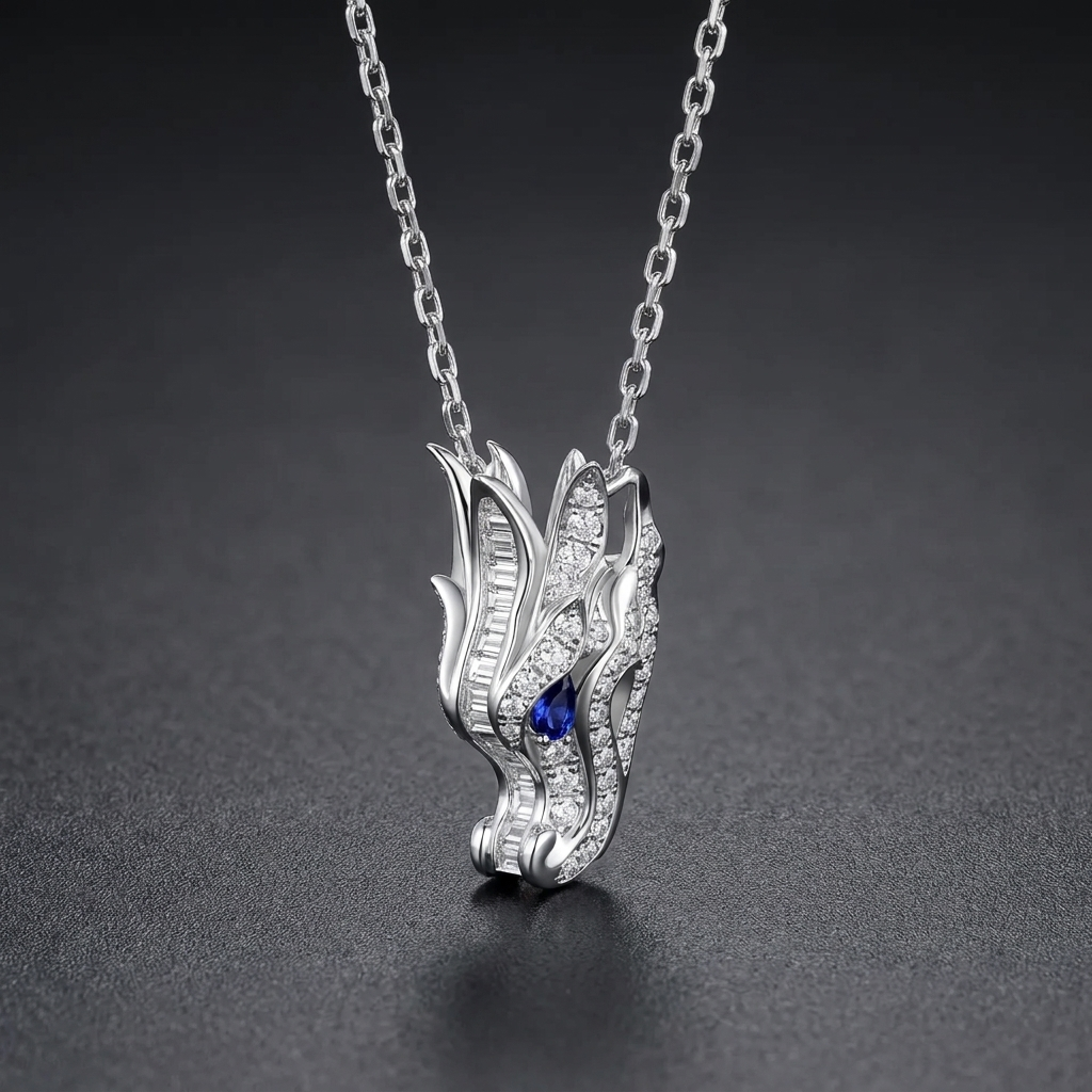 Guardian Dragon Pendant Necklace for Men’s