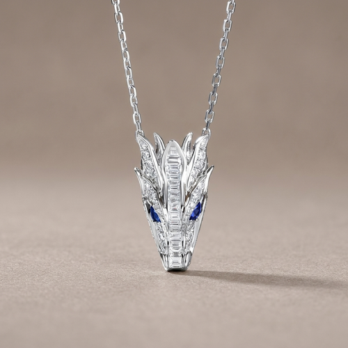 Guardian Dragon Pendant Necklace for Men’s