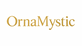 Gold 'OrnaMystic' logo on a white background