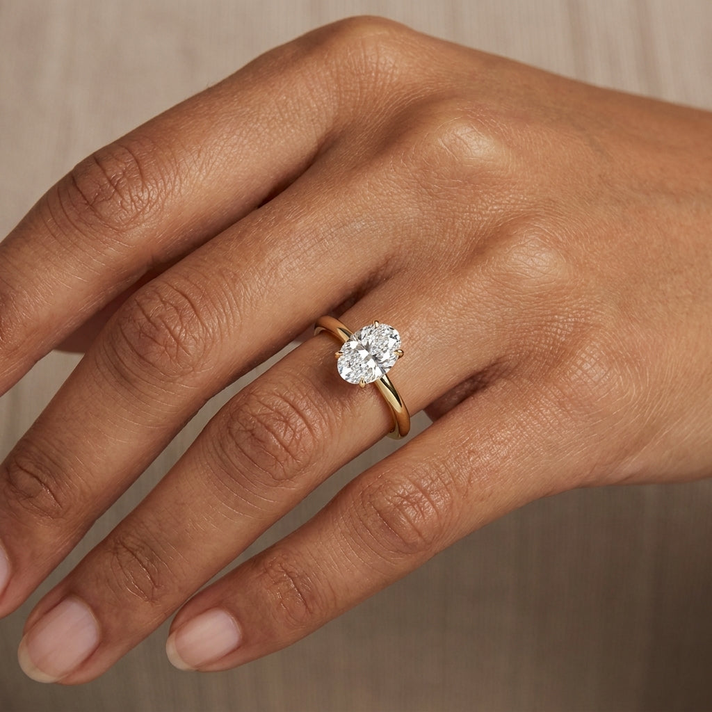 The Aurelia Oval Lab-Grown Diamond Ring