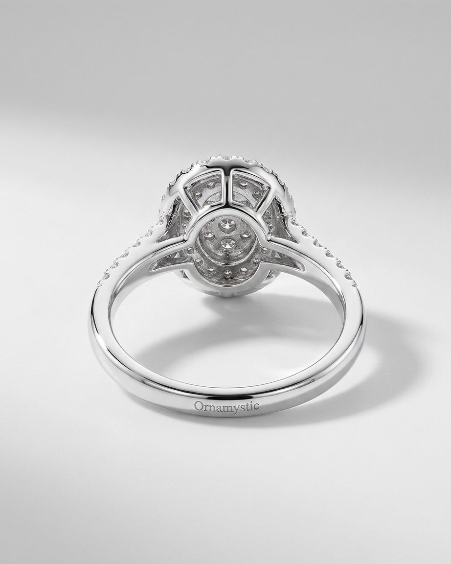Celestia 0.65 CTW Lab-Grown Diamond Double Halo Cluster Ring