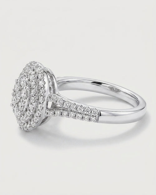 Celestia 0.65 CTW Lab-Grown Diamond Double Halo Cluster Ring