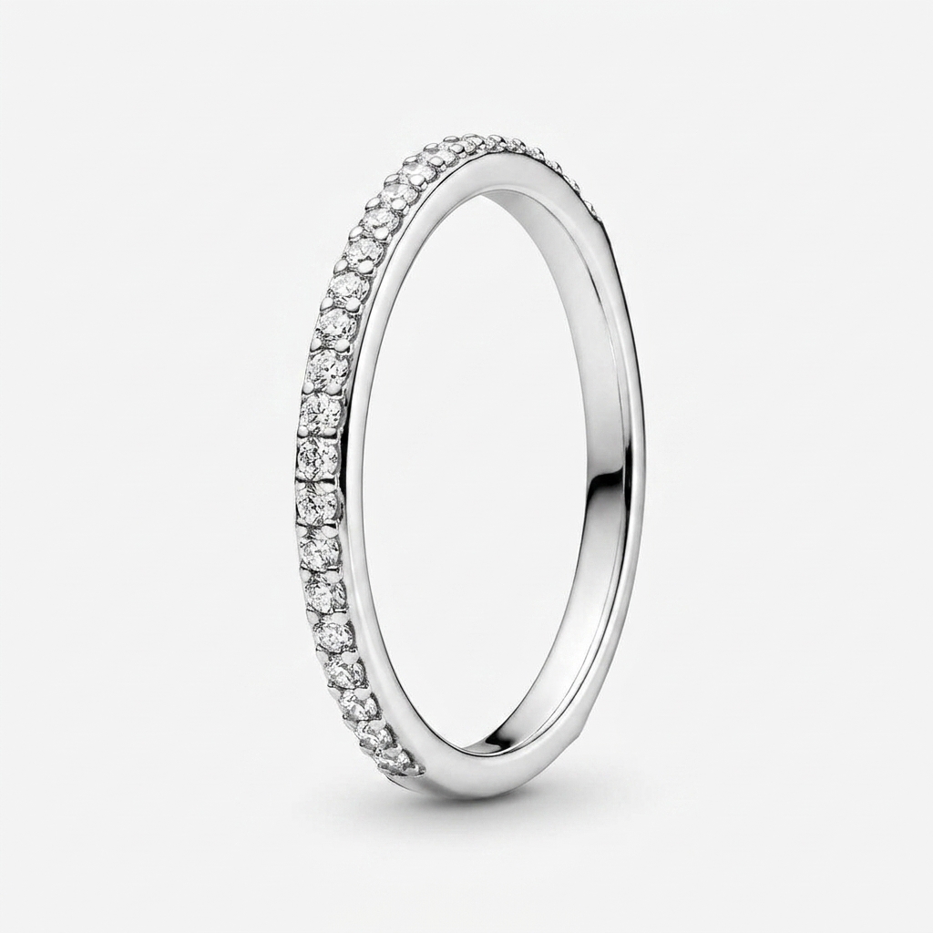 The Aureline 0.11 CT Lab-Grown Diamond Half-Eternity Band in 14 KT Yellow Gold