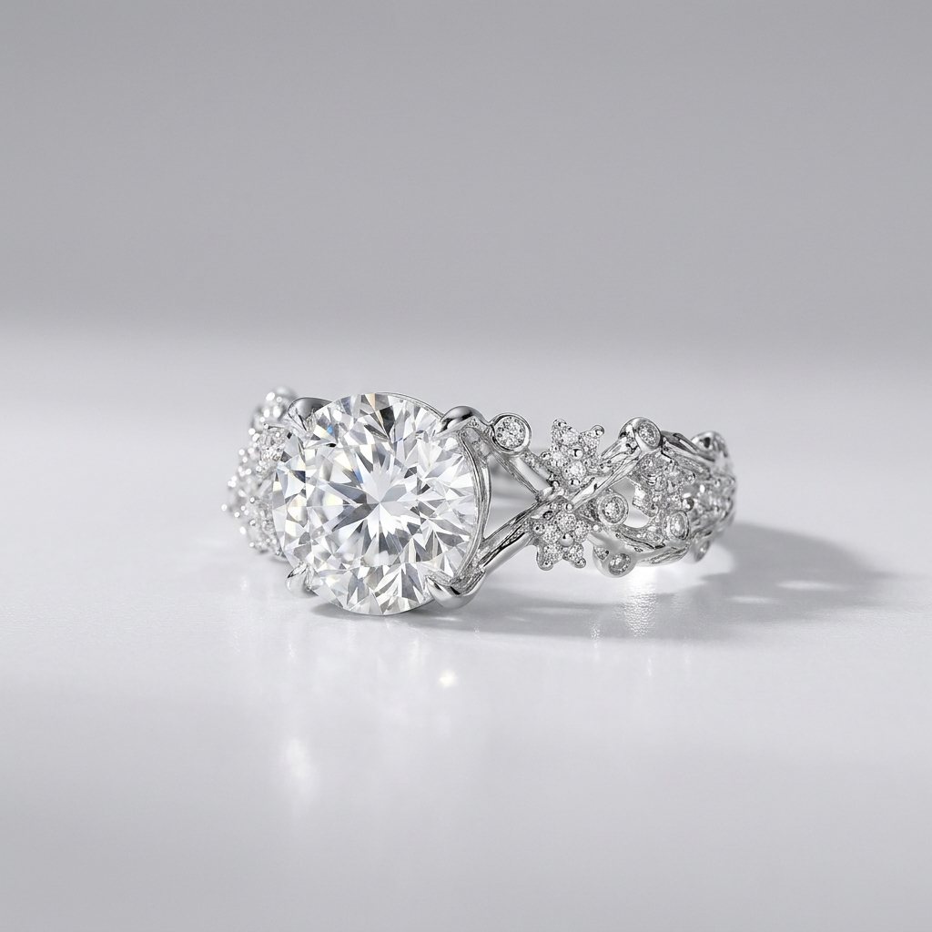 Blossom 2 CTW Lab-Grown Diamond Floral Engagement Ring