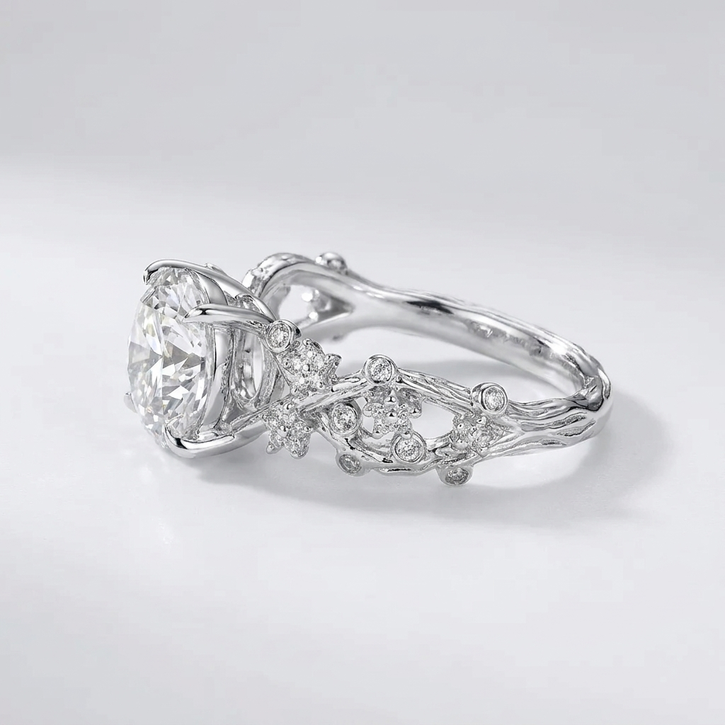 Blossom 2 CTW Lab-Grown Diamond Floral Engagement Ring