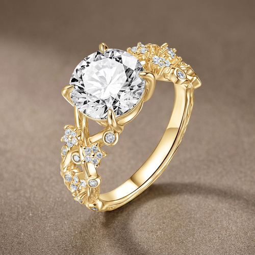 Blossom 2 CTW Lab-Grown Diamond Floral Engagement Ring