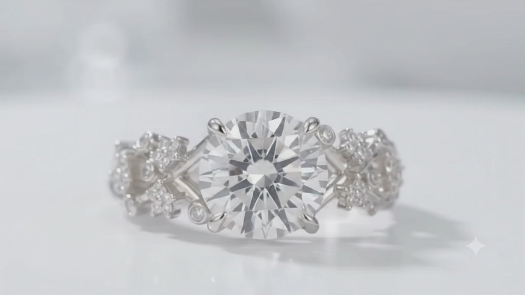 Blossom 2 CTW Lab-Grown Diamond Floral Engagement Ring